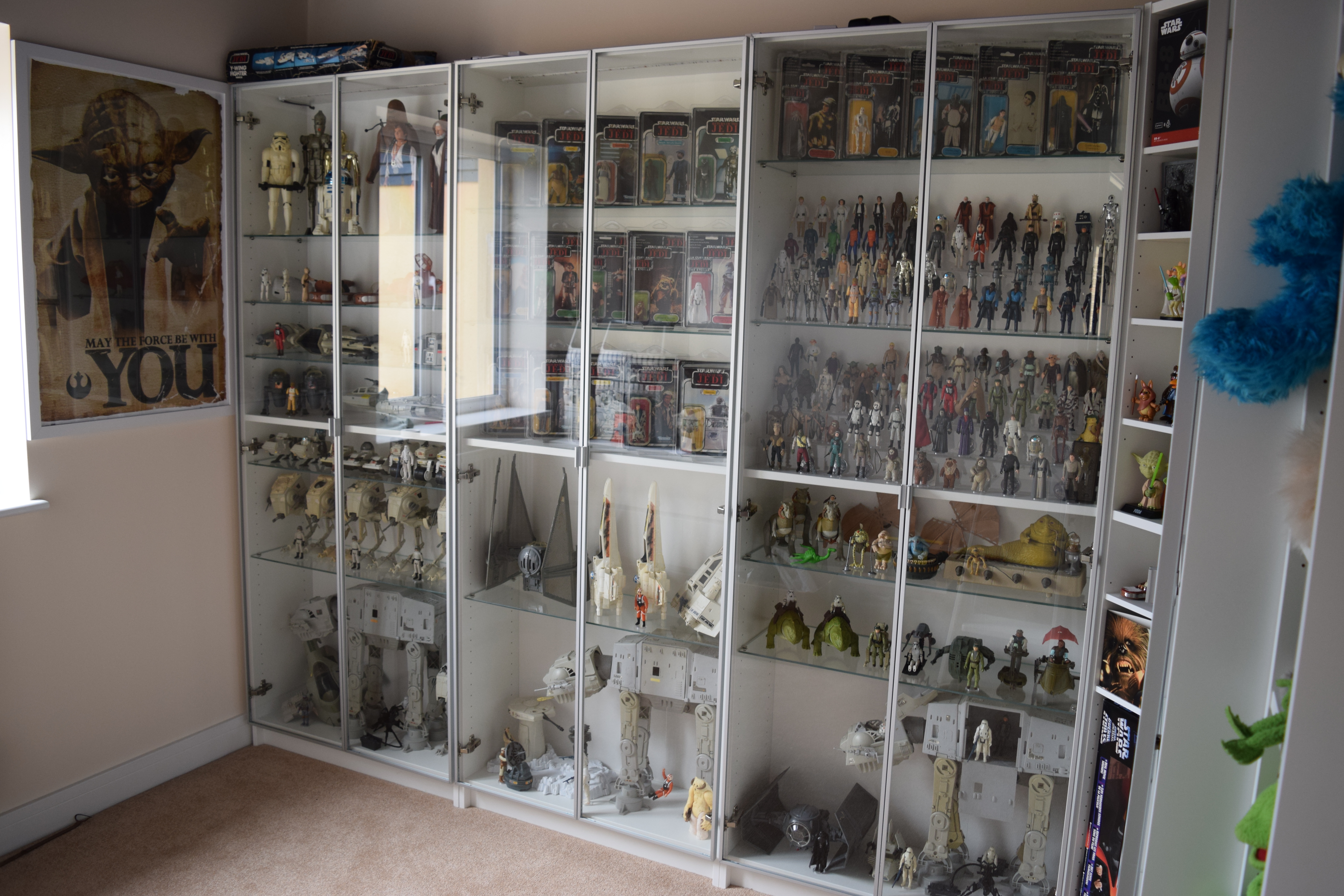 vintage star wars display